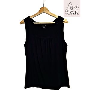 Willi Smith Black Sleeveless Knit Top -Sz. Large